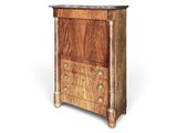 une image d'une commode en bois avec un plateau en marbre