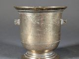 pair of silverplated wine coolers with handles and handles