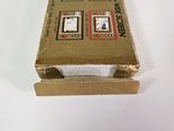 a cardboard box that has a picture of a cat in it