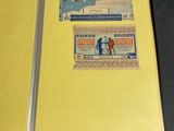 a yellow book with a picture of a man and a plane on it