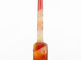 an image of a glass bottle with a candle inside of it
