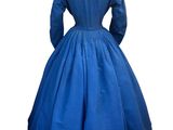 the back view of a blue dress on a mannequin mannequin mannequin mannequin mannequin mannequin mannequin manne
