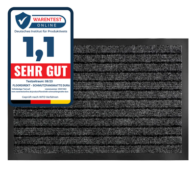 KARAT HOME & LIVING - Tapis de propreté DURA - Anthracite - …