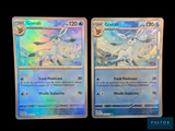 deux cartes Pokémon placées l'une à côté de l'autre