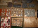 many different types of rocks and stones in a box