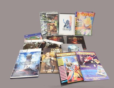 a lot of video games on display on the table