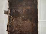 an old book that has been left on the table
