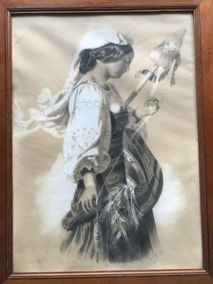 E. VIGNERON: Portrait d'une fileuse