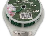 une image représentant une bobine de fil vert sur fond blanc
