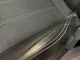 a close up of a seat in a car