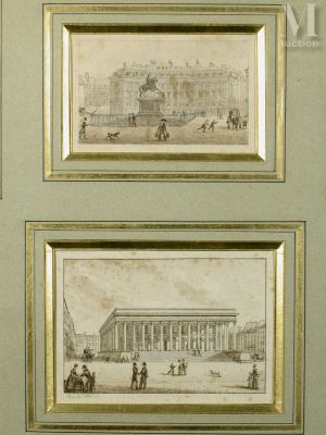 École du XIXème La place des Victoire / La place de la Bours…