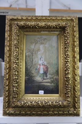 la photo d'une photo représentant une femme dans les bois