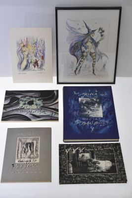 Lot fantastique comprenant: PER OSCAR GUSTAV DAHLBERG, aquar…