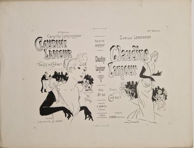 Jules Chéret (1836-1932) - Claudine Lamour, par Camille Lemo…