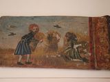 a picture of a painting on the wall of a room