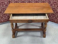 Table bureau de style Louis XIII, entretoise en H (photo 2)