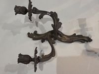 Paire d'appliques en bronze à deux bras de lumière à décor d… (photo 2)