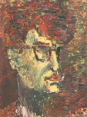 Jean FAVRE (Xxe siècle), Portrait d'homme, huile sur carton,…
