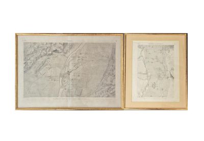 two framed maps of the city of new york, new york, and new york