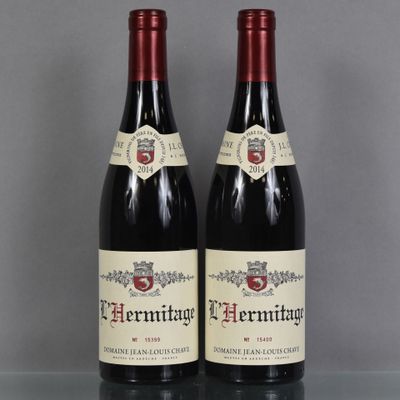 deux bouteilles de vin rouge posées sur une table en verre