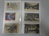 several old photographs of people and animals are displayed on a white surface