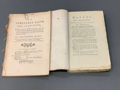 (Directoire). Décrets des deux tiers Réunion de 2 pamphlets …