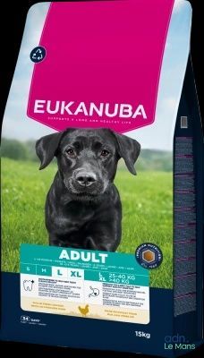 Alimentation Eukanuba pour chiens adultes de grande race