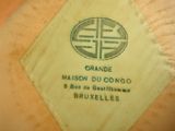 a close up of a plate with a label on it