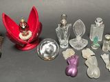 a lot of glass items that are sitting on a table