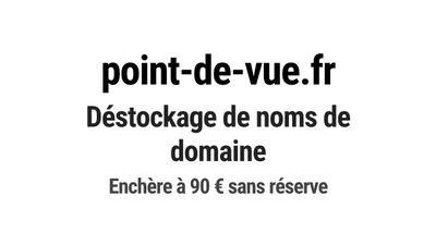 Nom de domaine point-de-vue.fr.