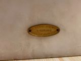 a picture of a plaque on a wall in a room