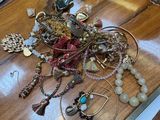 a table with a lot of jewelry on it