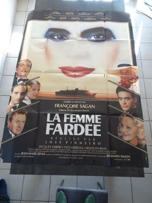 affiche du film « La Femme fardée », sur laquelle figure le visage d'une femme