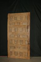 Ancienne porte à caissons sculpté de pointes de diamant, ave… (photo 5)