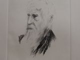 portrait of an old man with a pipe in his mouth