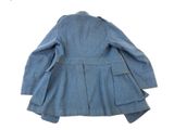 denim jacket with pockets on the back of the jacket