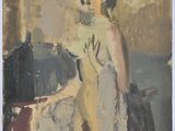an image of a painting of a woman sitting in a chair
