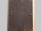 an image of a painting of a brown square with a wooden frame