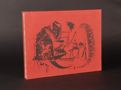 un livre orange sur lequel figure l'image d'un homme et d'une femme