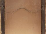 a painting of a brown frame with a black border and a brown background