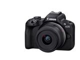 Le Canon EOS est un appareil photo compact équipé d'un objectif grand angle.