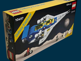 une boîte contenant une navette spatiale Lego