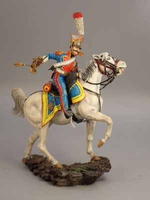 Figurines d'artistes - Empire, 90 mm, Trompette des lanciers…