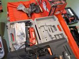 many tools that are laying out on the table