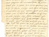 a piece of old paper with handwriting on it