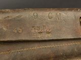 a close up of a piece of luggage with writing on it