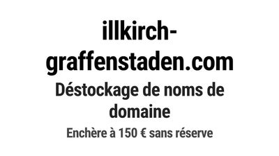 Nom de domaine illkirch-graffenstaden.