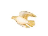 a bird that is flying in the sky with its wings spread