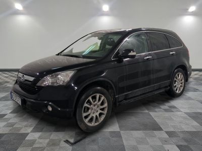 a picture of a black honda cr - v on a checkered floor