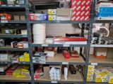 many shelves with various types of items on them